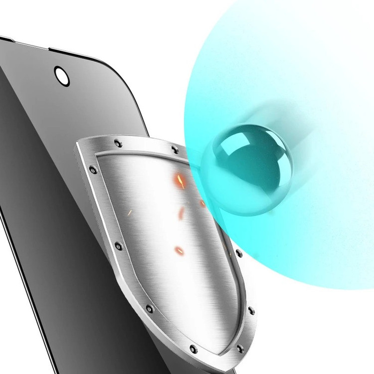 محافظ صفحه نمایش حریم شخصی گرین لاین مدل 9H Steve privacy مناسب برای گوشی موبایل اپل iphone 16 pro max