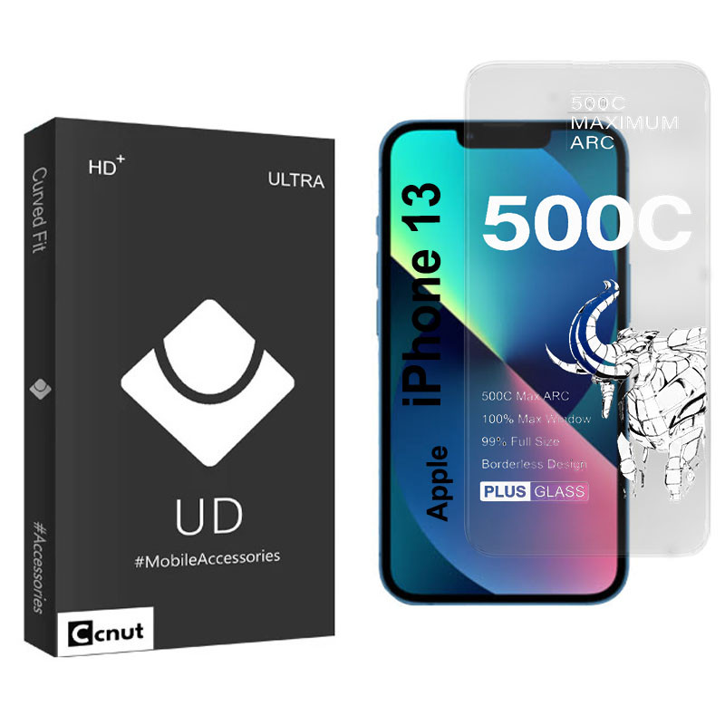 محافظ صفحه نمایش شیشه ای کوکونات مدل 500C-UDB مناسب برای گوشی موبایل اپل iPhone 13