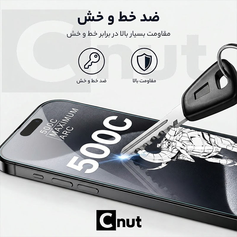 محافظ صفحه نمایش شیشه ای کوکونات مدل 500C-UDB مناسب برای گوشی موبایل اپل iPhone 13