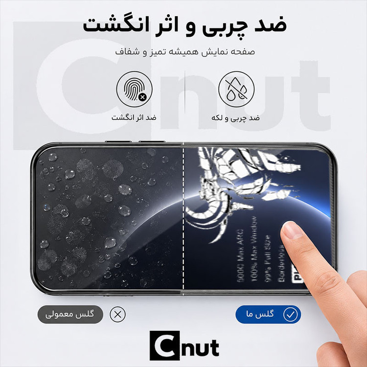 محافظ صفحه نمایش شیشه ای کوکونات مدل 500C-UDB مناسب برای گوشی موبایل اپل iPhone 13