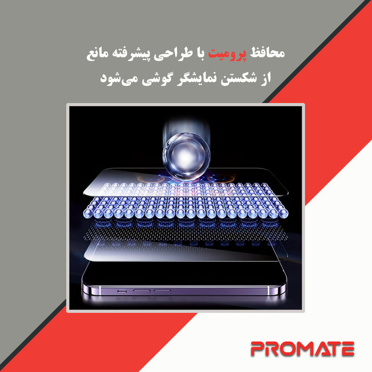 محافظ صفحه نمایش حریم شخصی پرومیت مدل Resistant مناسب برای گوشی موبایل شیائومی Redmi Note 13 Pro Plus