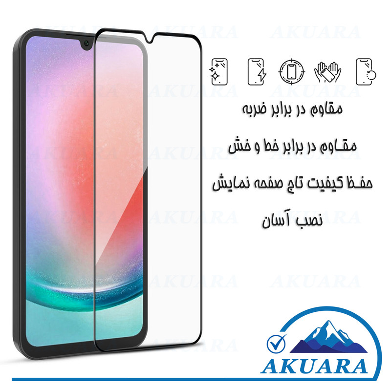 محافظ صفحه نمایش آکوآرا مدل Full AKU مناسب برای گوشی موبایل سامسونگ Galaxy A13 5G / A04 / A12s مجموعه دو عددی