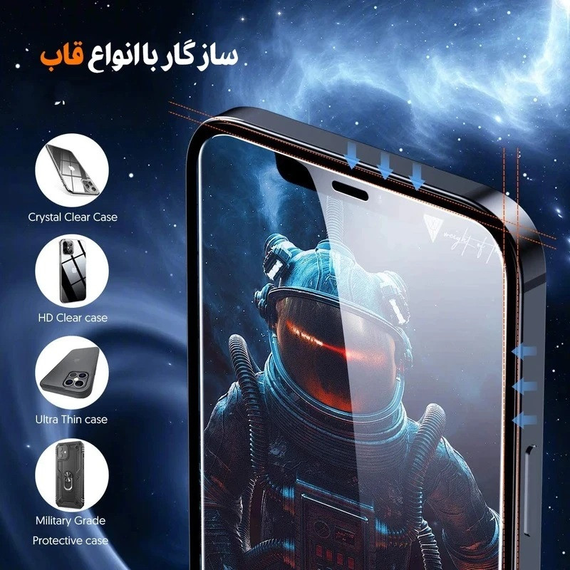 محافظ صفحه نمایش آتوچبو مدل Quick-fit Box مناسب برای گوشی موبایل اپل iPhone 16 Pro