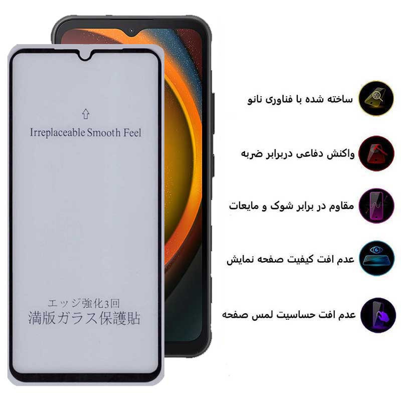 محافظ صفحه نمایش مات بوف مدل 5D-Matte مناسب برای گوشی موبایل سامسونگ Galaxy Xcover7 / A14 4G/5G