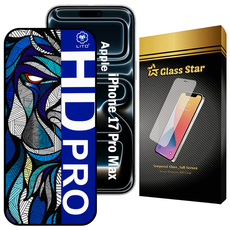 محافظ صفحه نمایش گلس استار مدل LITOHDG مناسب برای گوشی موبایل اپل iPhone 17 Pro Max