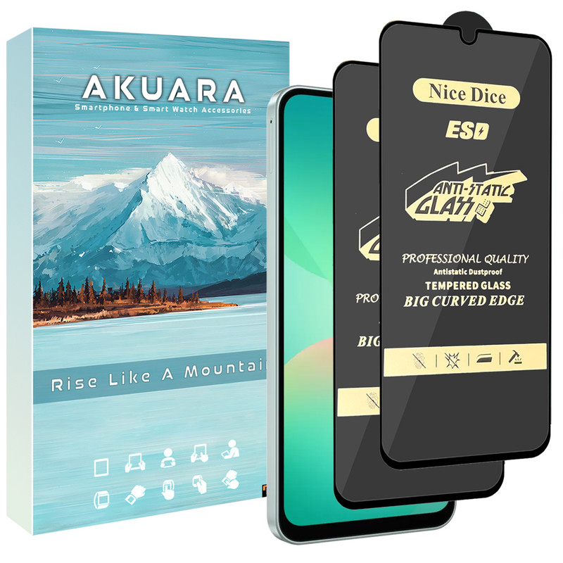 محافظ صفحه نمایش آنتی استاتیک آکوآرا مدل NC Antistatic AKU nas2 مناسب برای گوشی موبایل سامسونگ Galaxy A04 مجموعه دو عددی