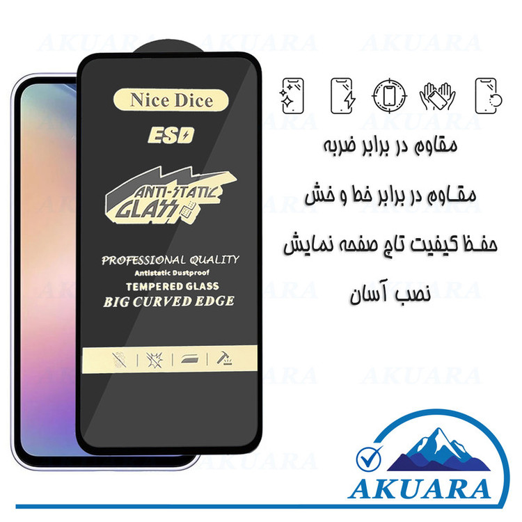 محافظ صفحه نمایش آکوآرا مدل AKU nas3 مناسب برای گوشی موبایل اپل iPhone X/XS / 11 Pro مجموعه سه عددی