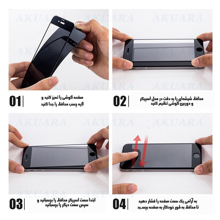 محافظ صفحه نمایش آنتی استاتیک آکوآرا مدل NC Antistatic AKU nas3 مناسب برای گوشی موبایل سامسونگ Galaxy M05 مجموعه سه عددی
