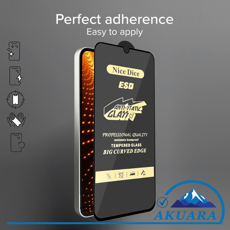 محافظ صفحه نمایش آنتی استاتیک آکوآرا مدل NC Antistatic AKU nas3 مناسب برای گوشی موبایل سامسونگ Galaxy A04 مجموعه سه عددی