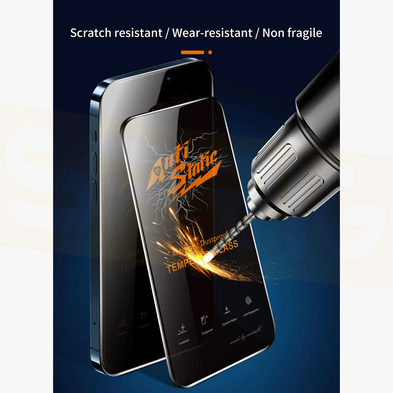 محافظ صفحه نمایش آنتی استاتیک اسپریگ مدل Antistatic_MTB مناسب برای گوشی موبایل اپل Iphone 11/XR بسته دو عددی