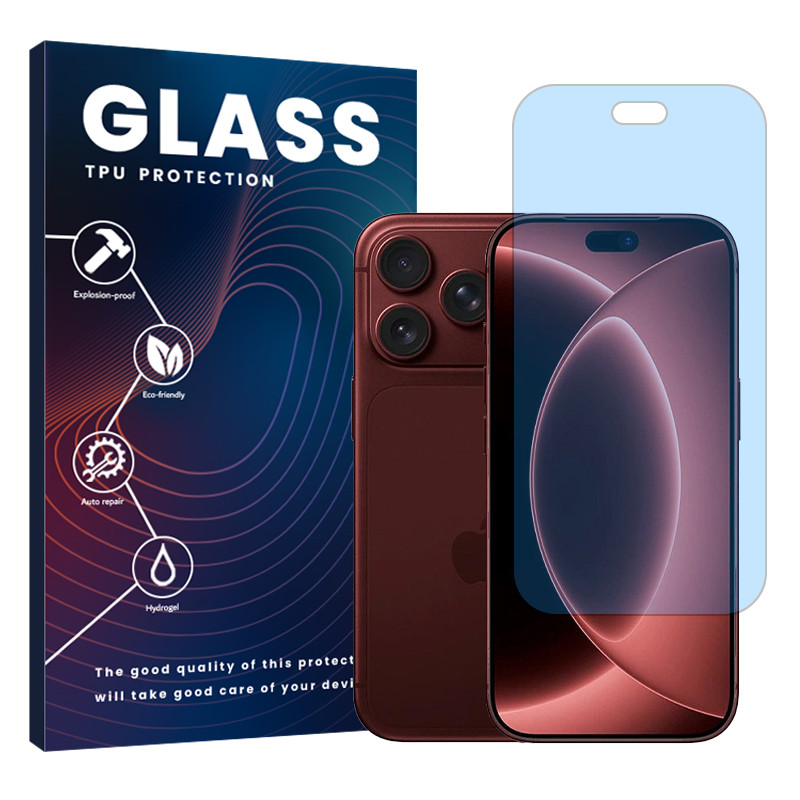 محافظ صفحه نمایش مات آنتی بلو گلس مدل هیدروژلی مناسب برای گوشی موبایل اپل iPhone 18 Pro