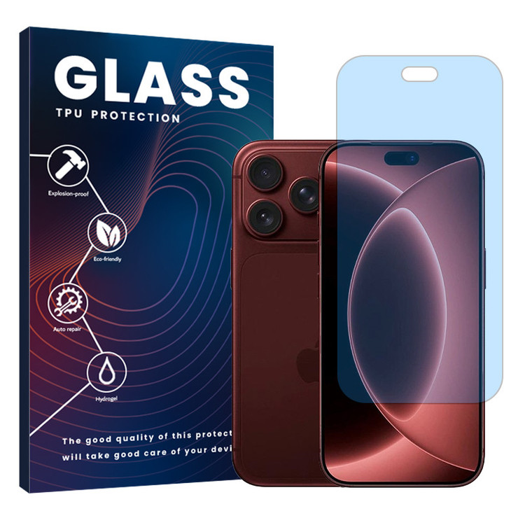 محافظ صفحه نمایش مات آنتی بلو گلس مدل هیدروژلی مناسب برای گوشی موبایل اپل iPhone 18 Pro