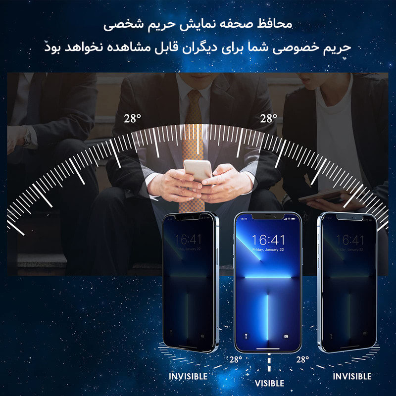 محافظ صفحه نمایش پرایوسی راک اسپیس مدل Anti-Shock مناسب برای گوشی موبایل سامسونگ Galaxy S24 Ultra
