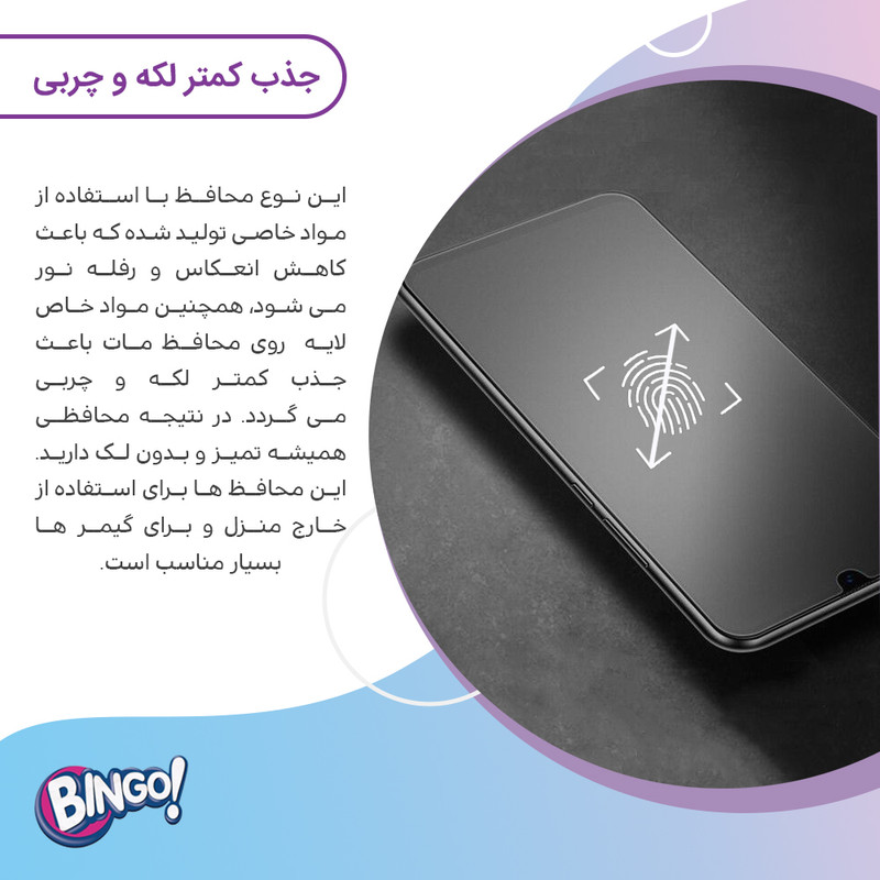 محافظ صفحه نمایش مات بینگو مدل Tough مناسب برای گوشی موبایل شیائومی Redmi 15 4G