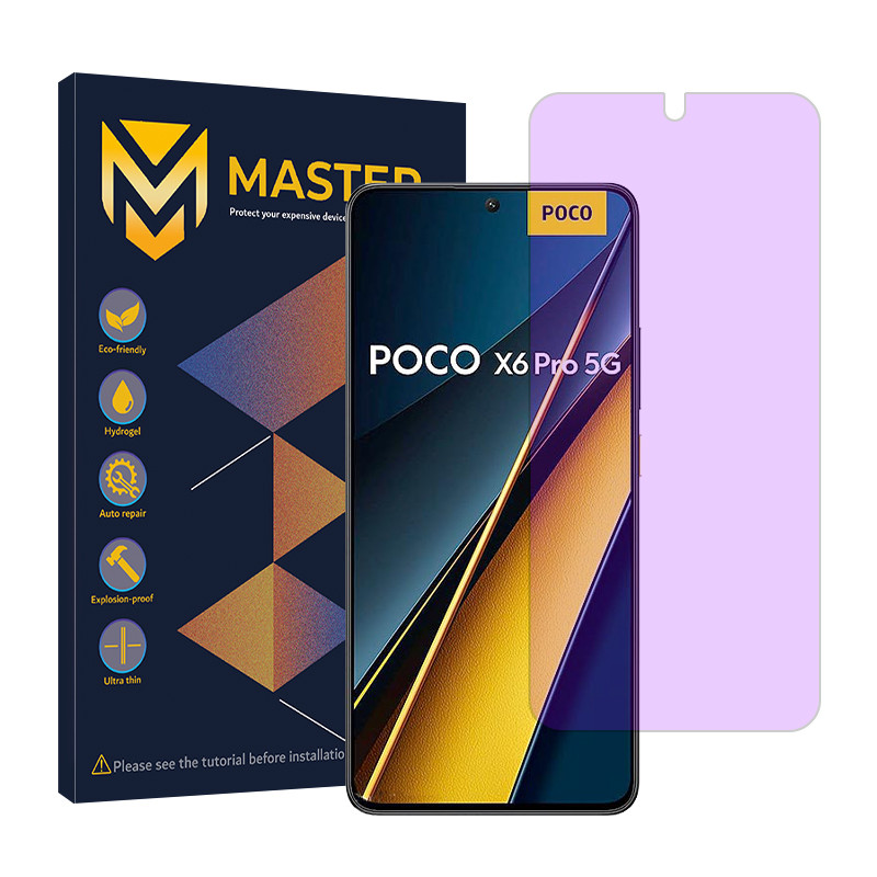 محافظ صفحه نمایش آنتی پرپل مستر مدل Resistant مناسب برای گوشی موبایل شیائومی Poco X6 Pro