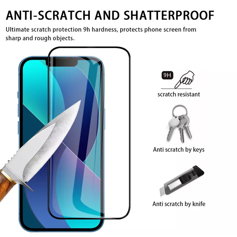 محافظ صفحه نمایش آکوآرا مدل AKU fl3 مناسب برای گوشی موبایل اپل iPhone 13 / 14 مجموعه سه عددی