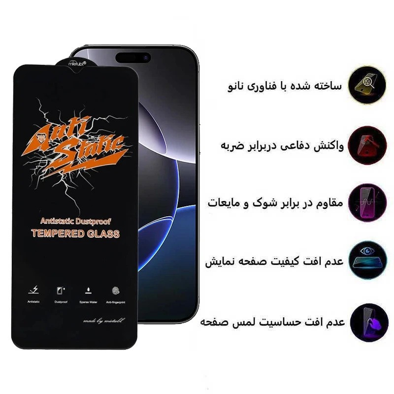 محافظ صفحه نمایش اپیکوی مدل Antistatic Dustproof مناسب برای گوشی موبایل اپل iPhone 17