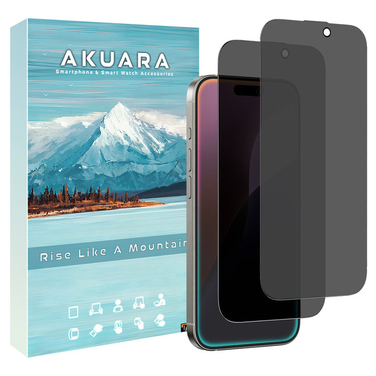 محافظ صفحه نمایش حریم شخصی آکوآرا مدل Prv AKU مناسب برای گوشی موبایل اپل iPhone 14 مجموعه دو عددی