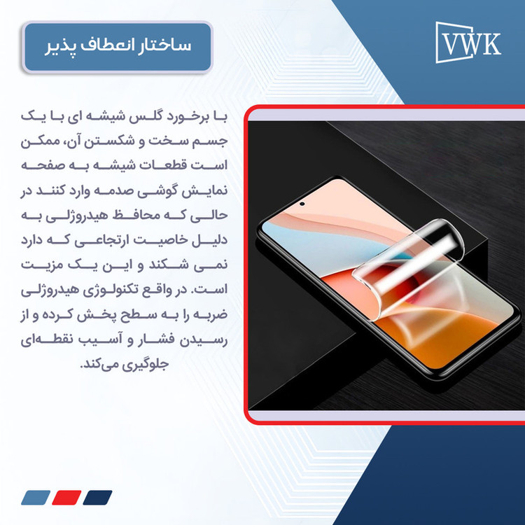 محافظ صفحه نمایش مات ضداشعه آبی وی دبلیو کی مدل Tough مناسب برای گوشی موبایل اپل iPhone 13
