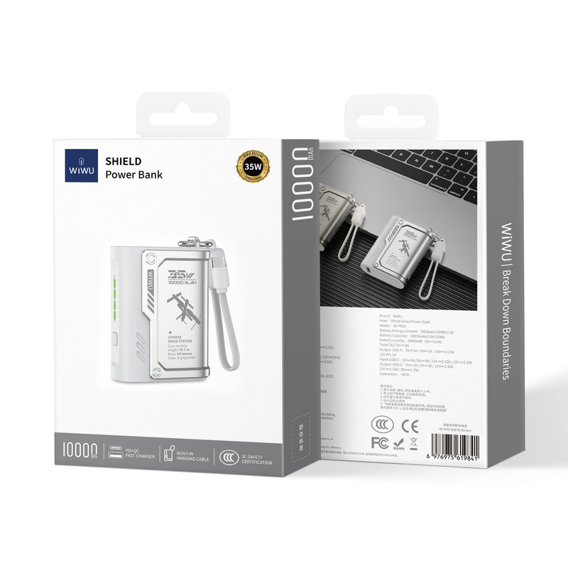پاوربانک 35 وات ویوو مدل Wi-P026 ظرفیت 10000 میلیآمپرساعت