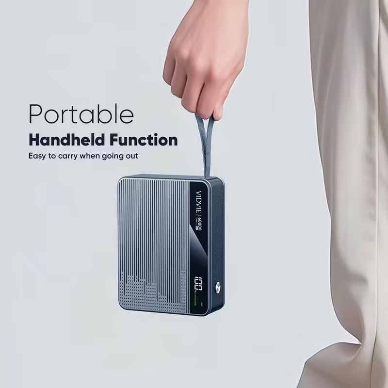 پاوربانک 27 وات ویدوی مدل PB7025 ظرفیت 60000 میلیآمپرساعت