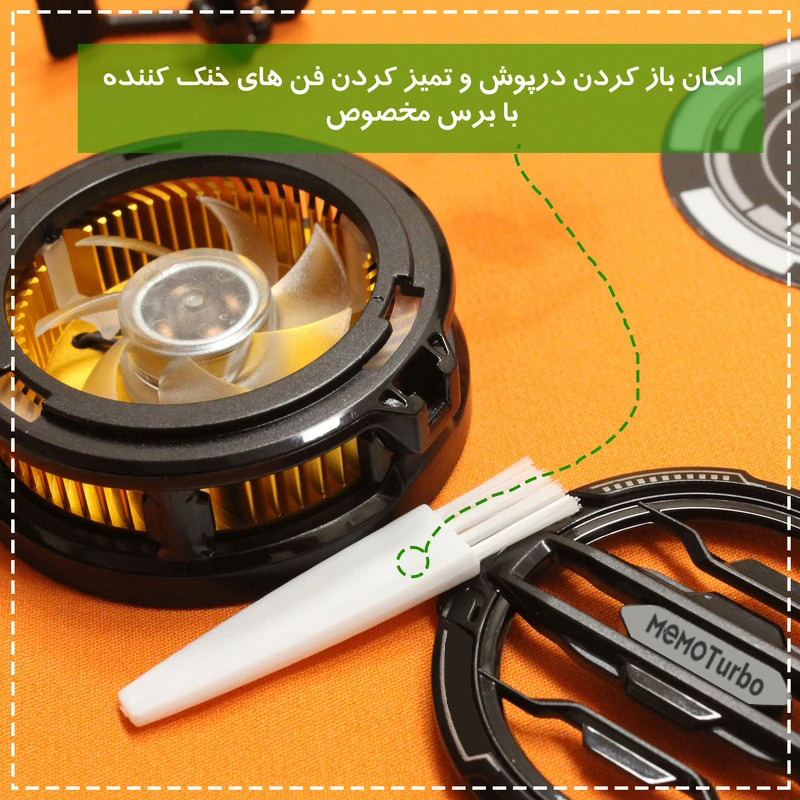 خنک کننده گوشی موبایل پی های تک مدل Turbo CX07.5 Plus به همراه دسته بازی تریگر