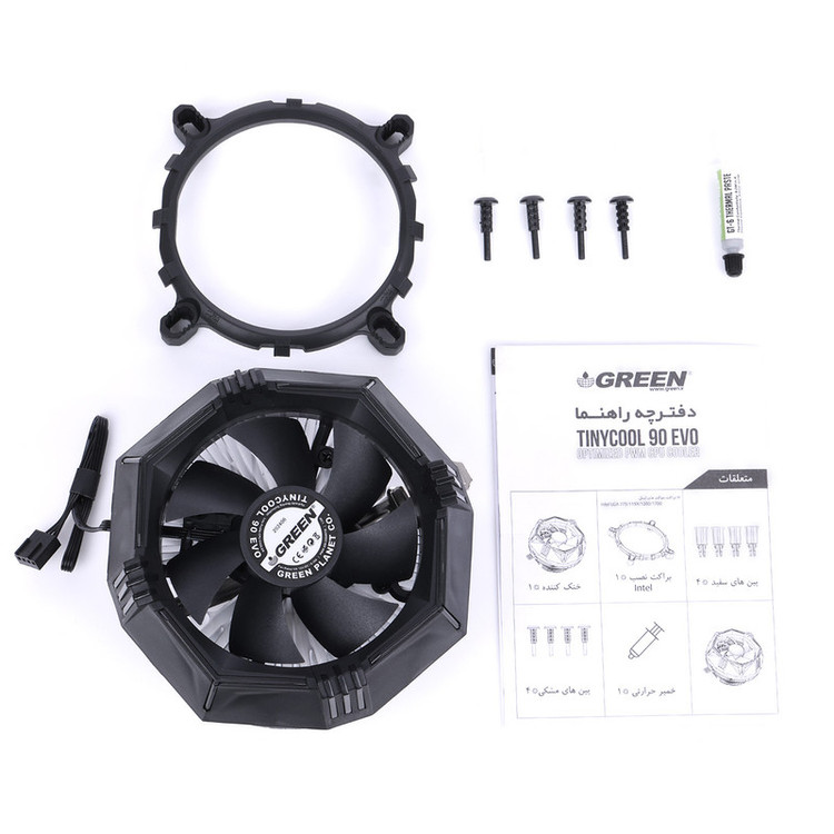 سیستم خنک کننده بادی گرین مدل TINYCOOL 90 EVO