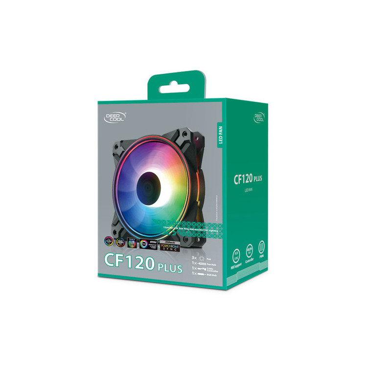فن کیس دیپ کول مدل CF120 PLUS بسته 3 عددی