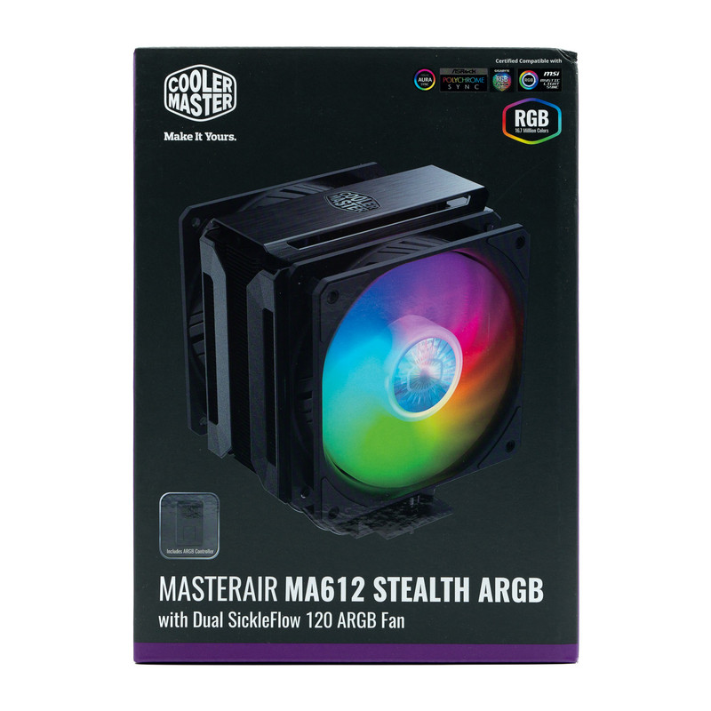 خنک کننده پردازنده کولر مستر مدل MA612 STEALTH ARGB