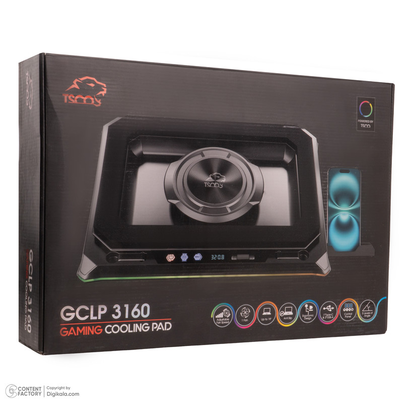 پایه خنک کننده لپ تاپ تسکو مدل GCLP 3160