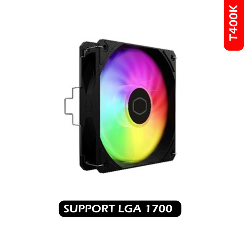 خنک کننده پردازنده کولر مستر مدل T400k ARGB LGA1700