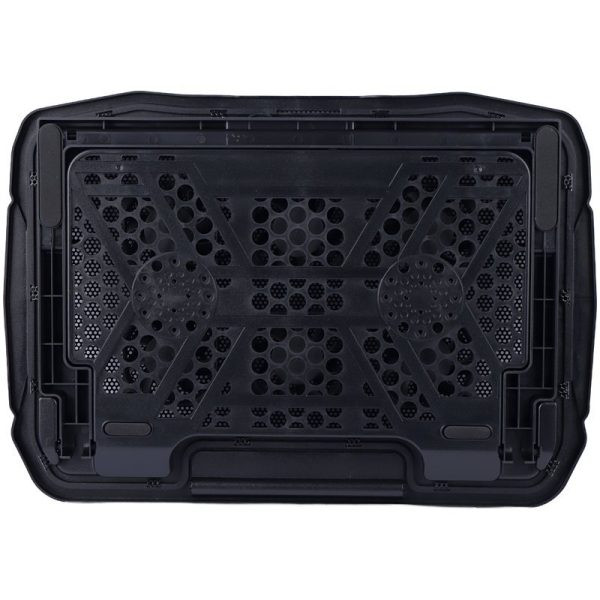 پایه خنککننده لپتاپ ایکس فورتک مدل xt-066 دارای شش عدد فن مناسب برای لپ تاپهای 17.1 اینچی و بزرگتر