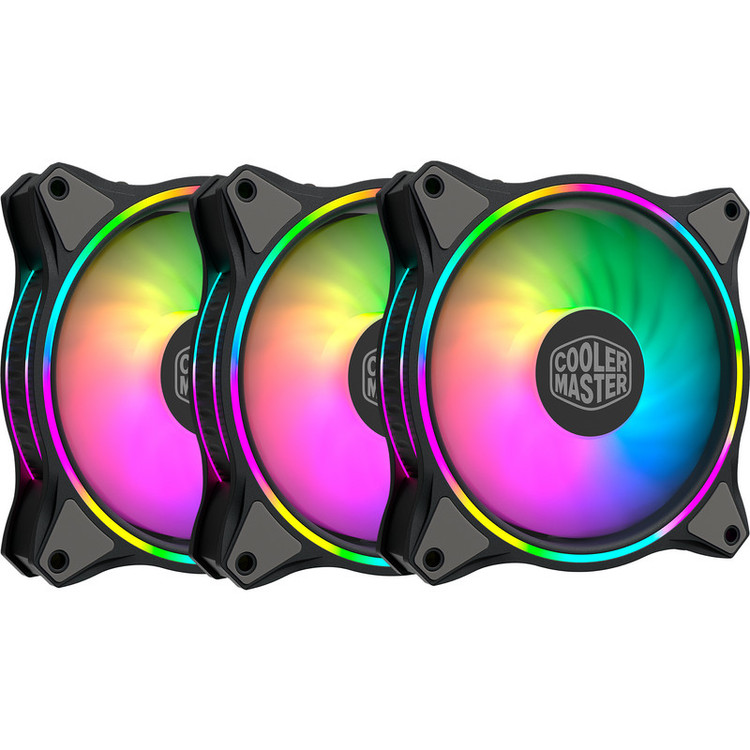 فن کیس کولر مستر مدل MasterFan MF120 Halo 3in1 بسته سه عددی