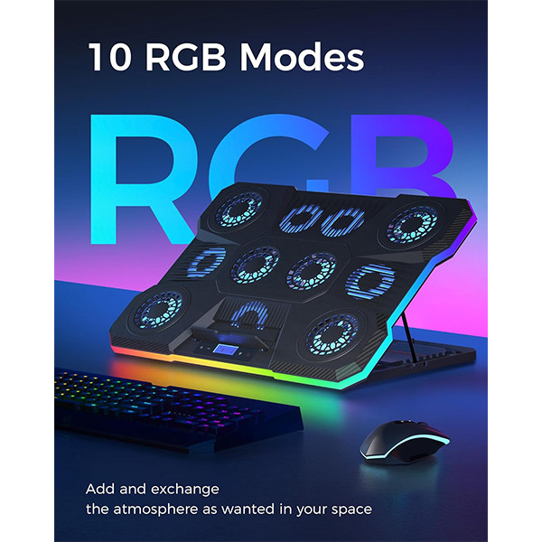 پایه خنک کننده لپ تاپ مدل RGB-A21