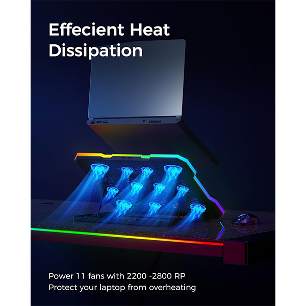 پایه خنک کننده لپ تاپ مدل RGB-A21