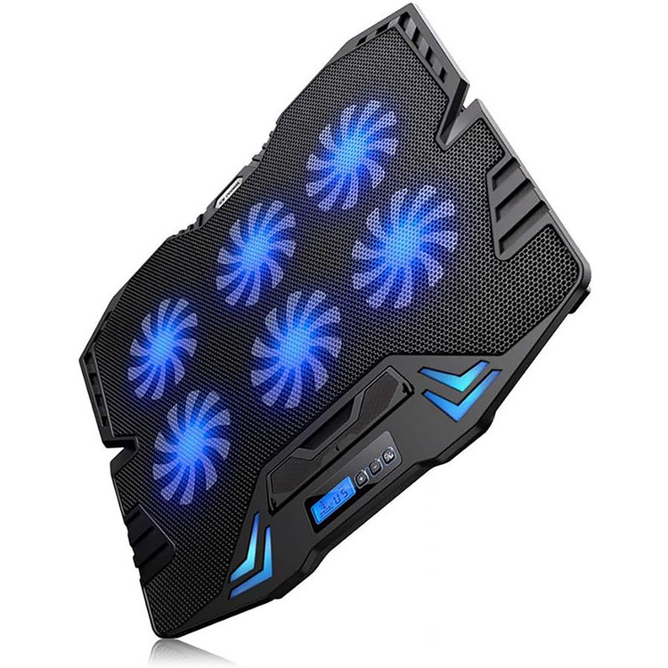 پایه خنک کننده لپ تاپ آیس کول مدل BLUE LIGHT6FAN کد GAMMING