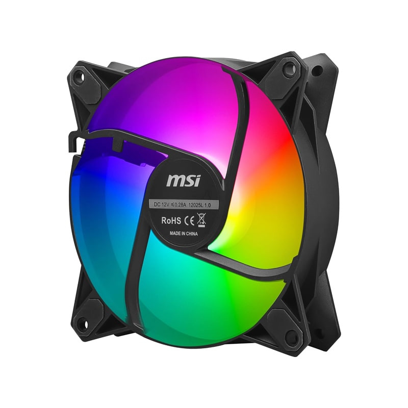 فن کیس ام اس آی مدل MPG F120 ARGB BK بسته سه عددی