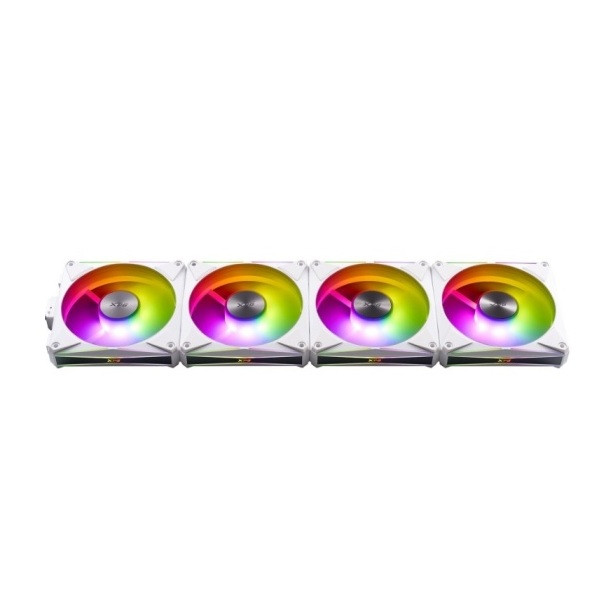 فن کیس ای دیتا ایکس پی جی مدل HURRICANE MAG 120 ARGB PWM WHITE 4IN1 بسته 4 عددی