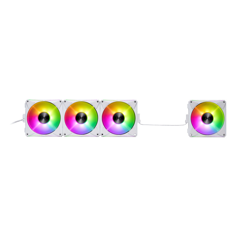 فن کیس ای دیتا ایکس پی جی مدل HURRICANE MAG 120 ARGB PWM WHITE 4IN1 بسته 4 عددی