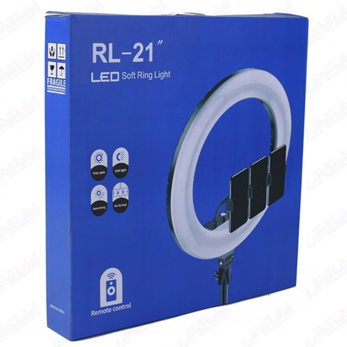 رینگ لایت مدل RL-21 Ring Light به همراه سه پایه