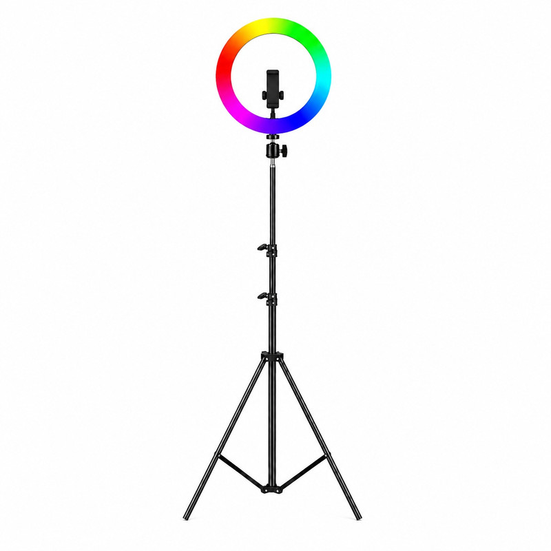 رینگ لایت مدل MJ26-RGB به همراه پایه
