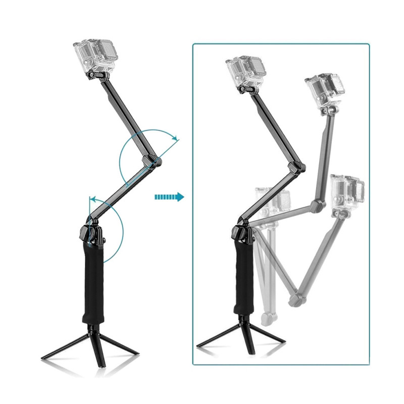 پایه نگهدارنده پلوز مدل 3Way Grip Foldable مناسب برای دوربین ورزشی