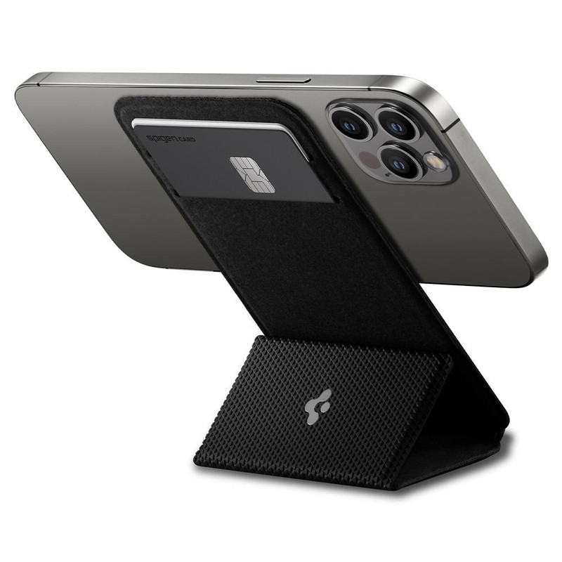 پایه نگهدارنده گوشی موبایل اسپیگن مدل Magnetic Card Wallet Smart Fold