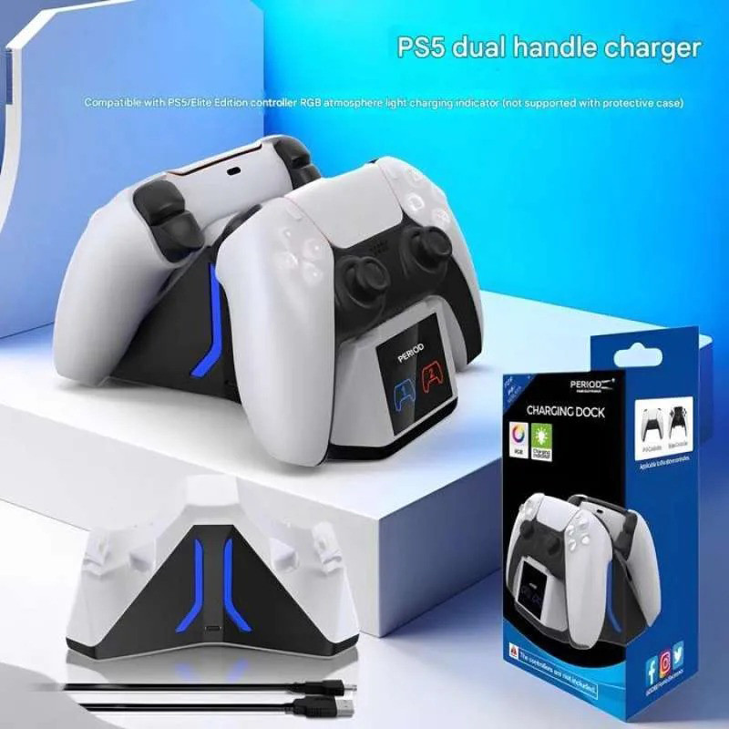 پایه شارژ دسته بازی PS5 دابی مدل TP5-0563S RGB مخصوص ps5 /slim/pro