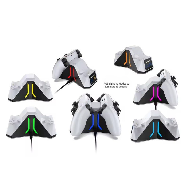 پایه شارژ دسته بازی PS5 دابی مدل TP5-0563S RGB مخصوص ps5 /slim/pro