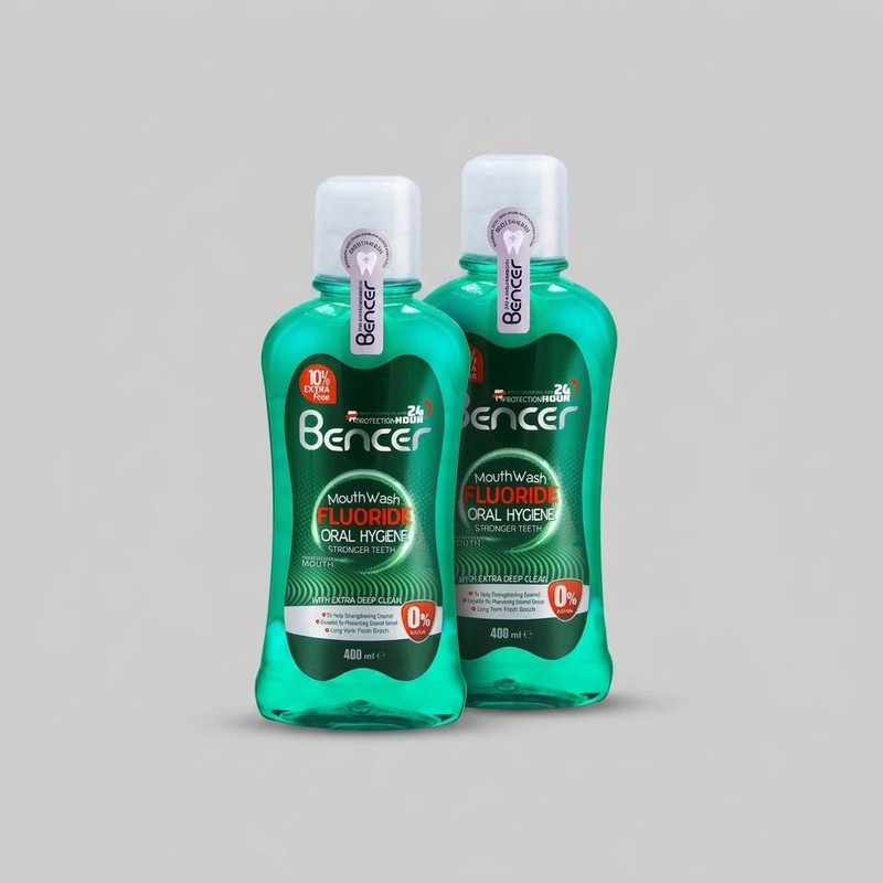 دهان شویه بنسر مدل cool mint حجم 400 میلی لیتر بسته 2 عددی