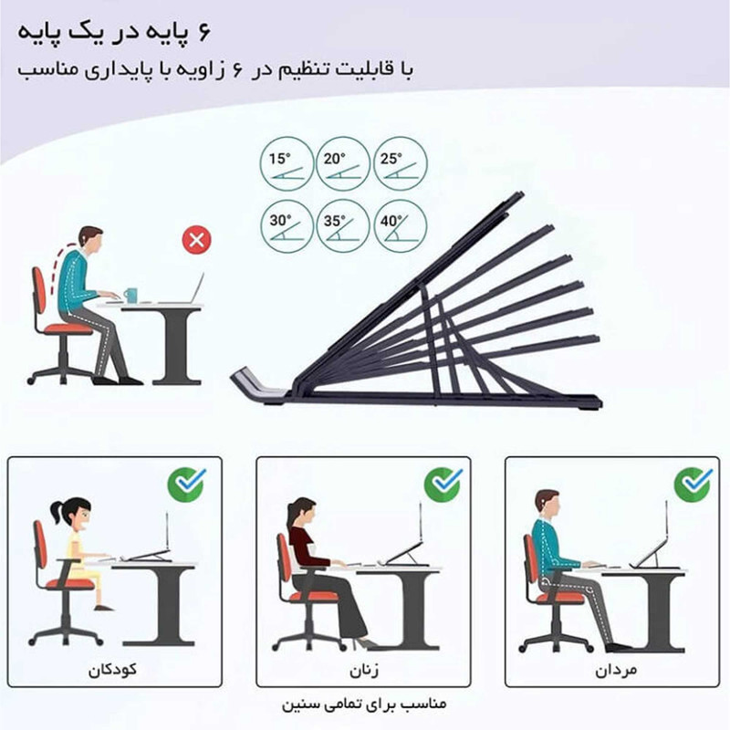 پایه نگهدارنده لپ تاپ ارگو مدل WLB011