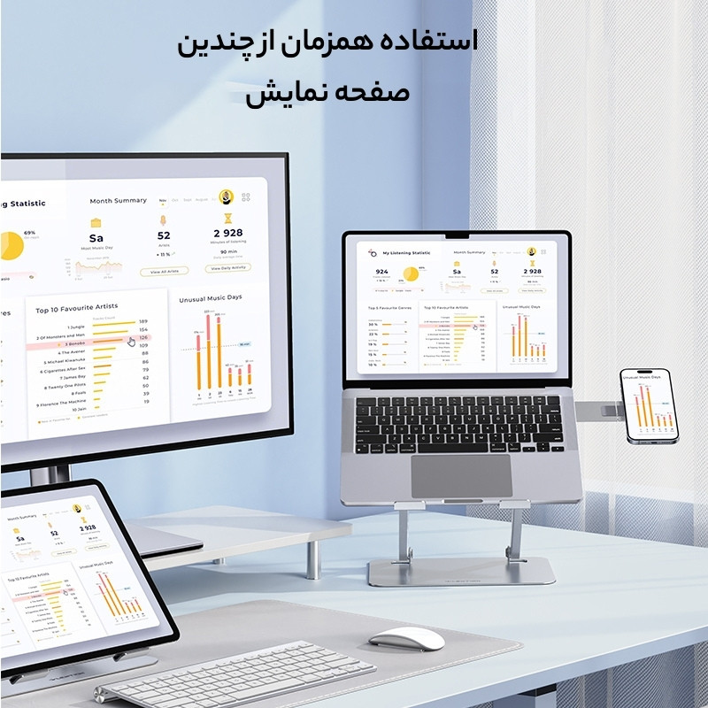 پایه خنک کننده لپ تاپ و موبایل لنشن مدل L6