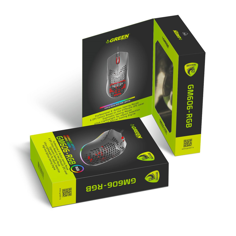 ماوس مخصوص بازی گرین مدل GM606-RGB