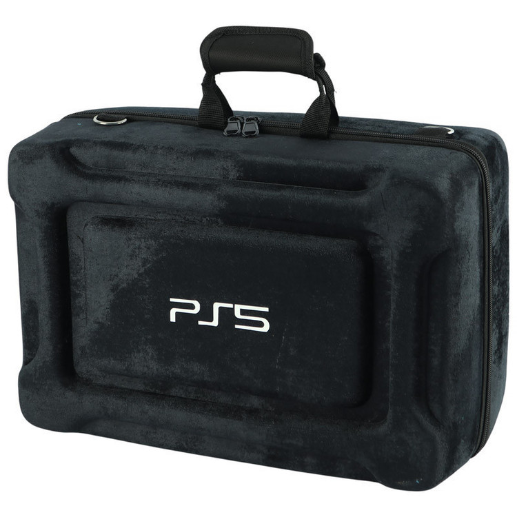 کیف حمل کنسول بازی پلی استیشن 5 مدل مخملی دوکاره PS5 Pro / Slim